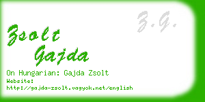 zsolt gajda business card